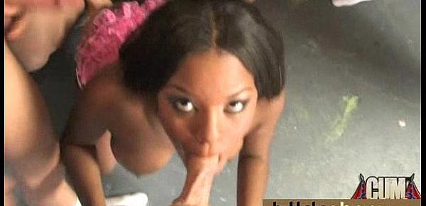  DP with german ebony bukkake teen 6